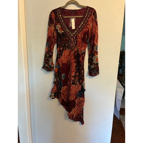 0167 NWT Chaudry kc bohemian style dress. Size Small - Picture 5 of 13